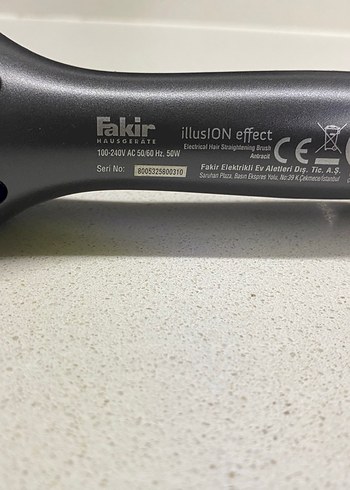 Siyah Fakir Saç Düzleştirici - Görsel 2