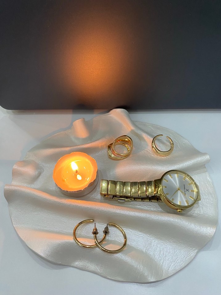 Beyaz Makyaj ve Takı Organizer Takı Tabağı - Görsel 2