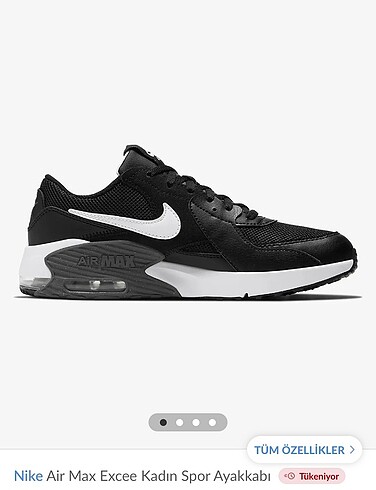 Nike ait max kadın ayakkabı