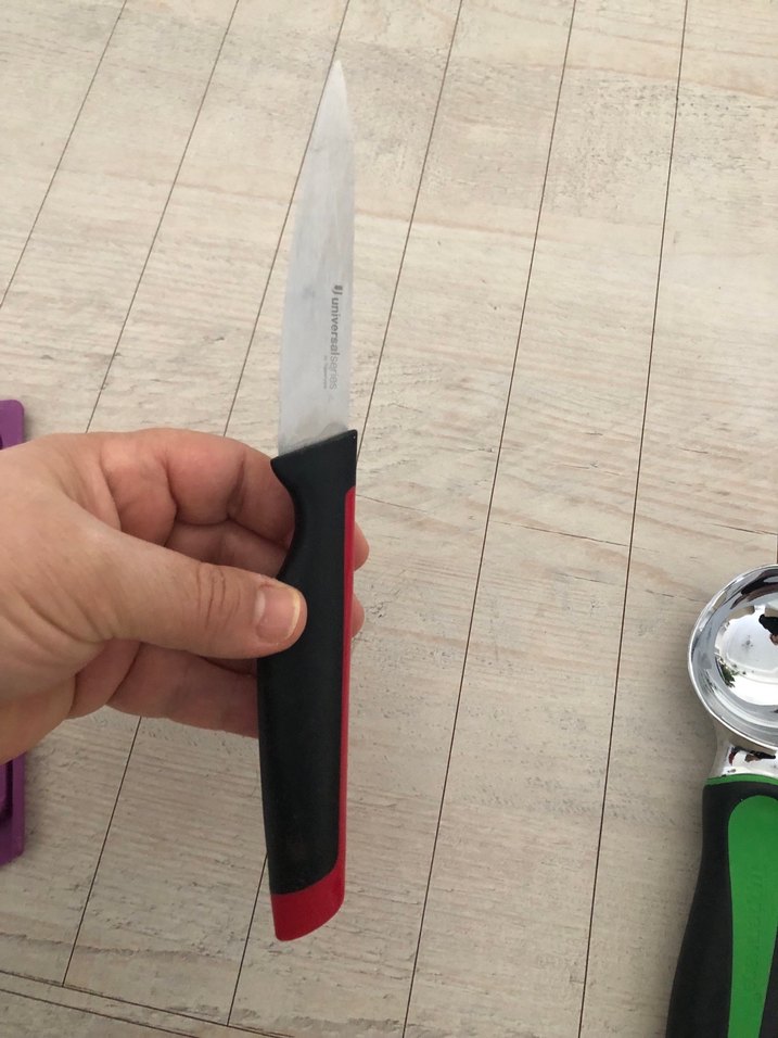 Tupperware  Kırmızı Siyah domatez  Bıçağı - Görsel 2