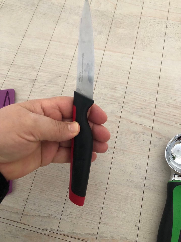 Tupperware  Kırmızı Siyah domatez  Bıçağı - Görsel 4