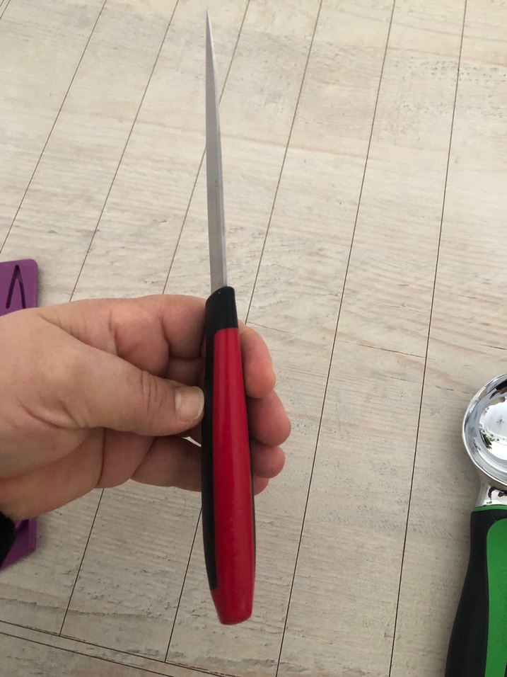 Tupperware  Kırmızı Siyah domatez  Bıçağı - Görsel 3