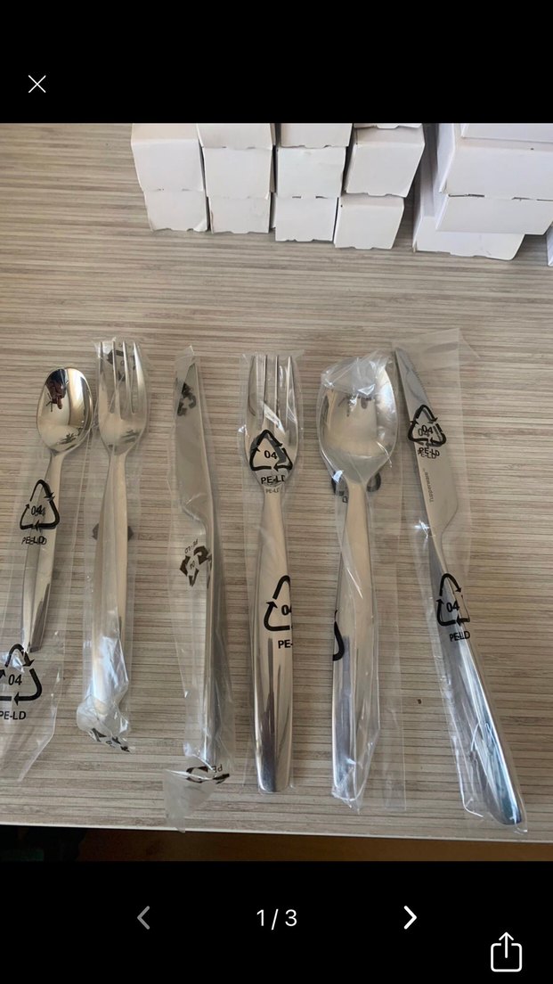 Tupperware Gri- Çatal Kaşık Seti 8 KİŞİLİKTİR - Görsel 3