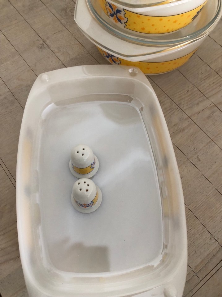 Arkopal Sarı Desenli Cam Kapaklı Saklama Kapları Seti - Görsel 3