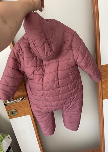 Kız Bebek Pembe Fermuarlı Tulumu - Görsel 3