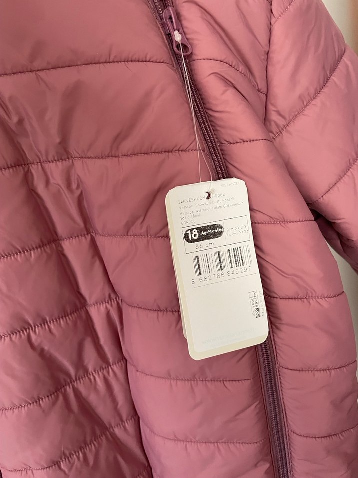 Kız Bebek Pembe Fermuarlı Tulumu - Görsel 2