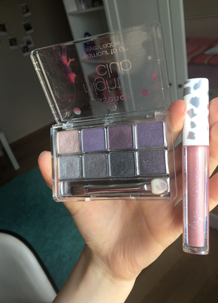 diğer Beden mor Renk Far Paleti ve Lipgloss