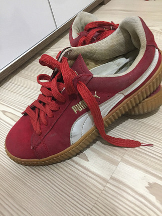 38 Beden Orijinal Puma kırmızı spor ayakkabı 