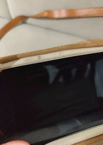 Bej Deri Bohem Kadın Çanta - Görsel 2