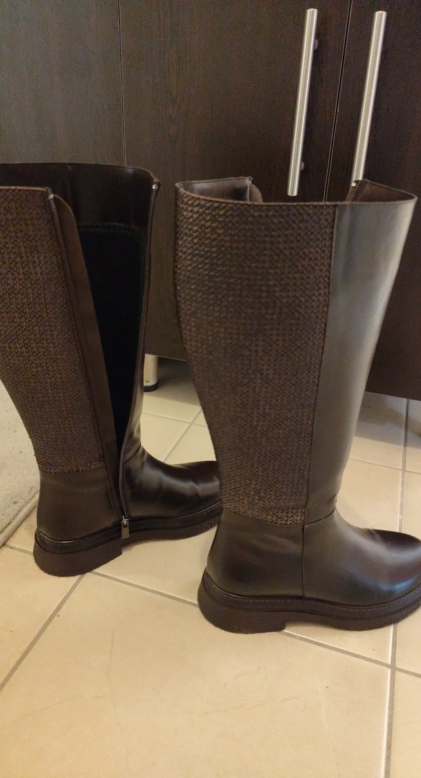 Acı Kahve Süet deri rustik çizme - Görsel 3