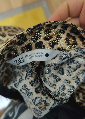 Leopar Desenli Karpuz Kollu Şık Elbise - Görsel 5