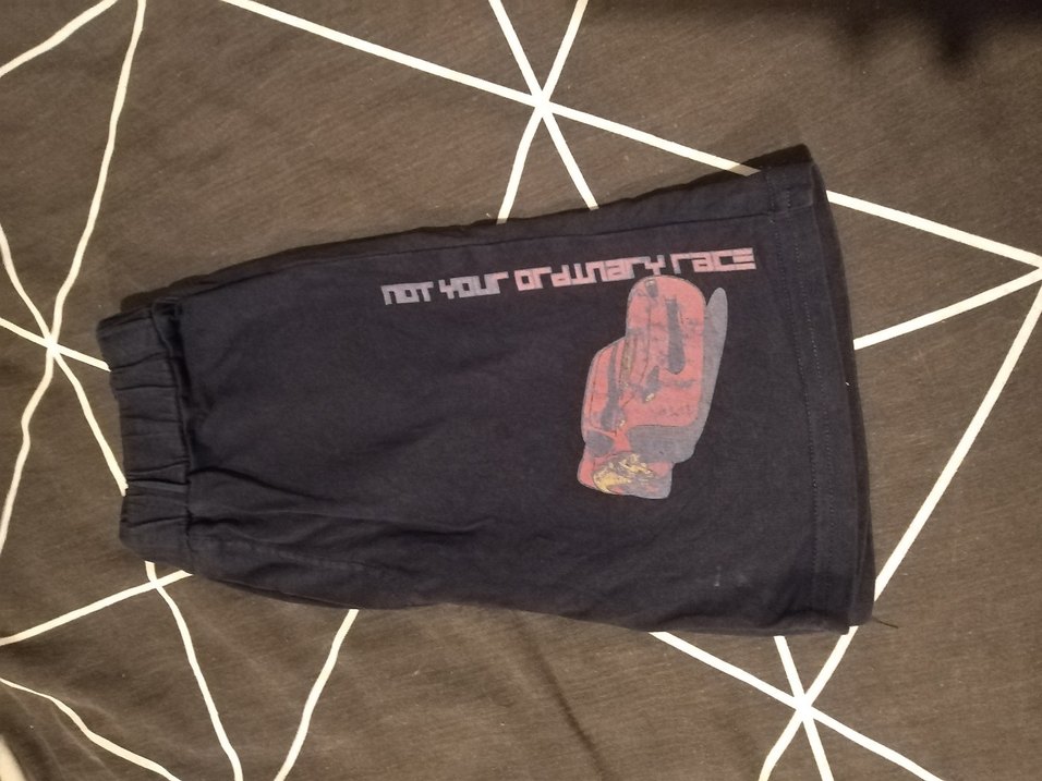 Siyah Baskılı Erkek Çocuk Rahat Şort - Görsel 2