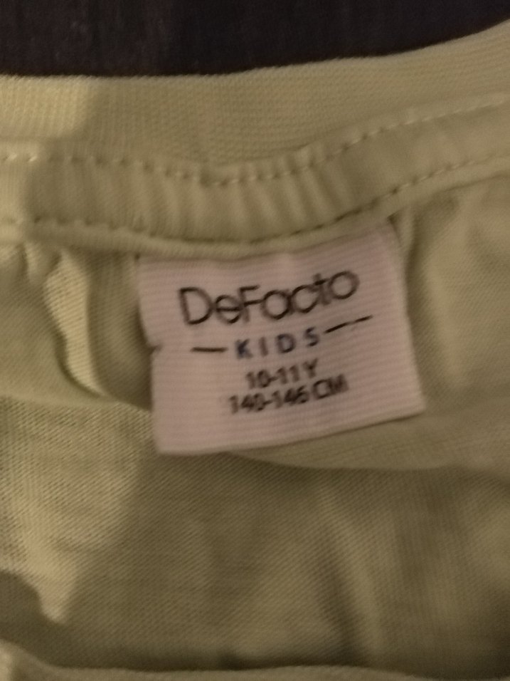 Yeşil Baskılı Kadın Kolsuz erkek çocuk tişört - Görsel 4