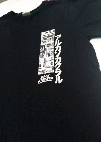 Erkek Çocuk Siyah Baskılı Kısa Kollu Tişört - Görsel 2