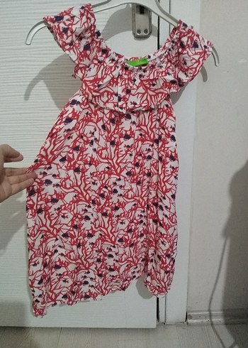 Limon Company Kız Çocuk Pembe Renkli Fırfırlı Elbise