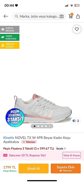 Kinetix Kinetix Kadın Spor Ayakkabı