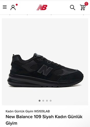 New Balance 109 Siyah Kadın Spor Ayakkabı