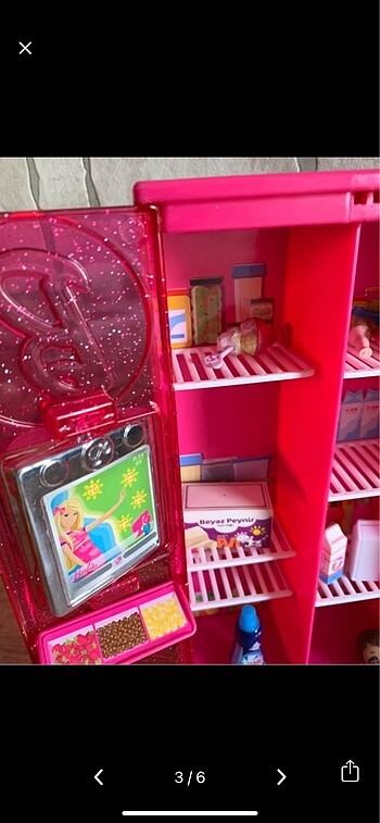 Beden Barbie orijinal buzdolabı