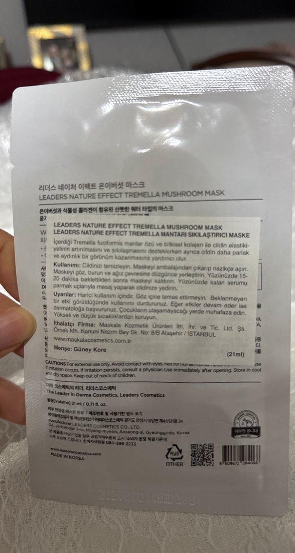 Leaders Nature Effect Tremella Mantar Maskesi - Görsel 2