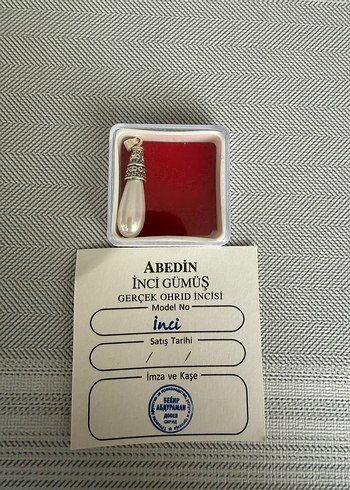 OHRID İNCİSİ GÜMÜŞ KOLYE UCU - Görsel 2