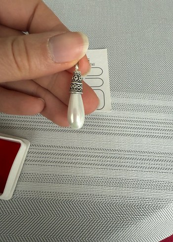 OHRID İNCİSİ GÜMÜŞ KOLYE UCU - Görsel 3