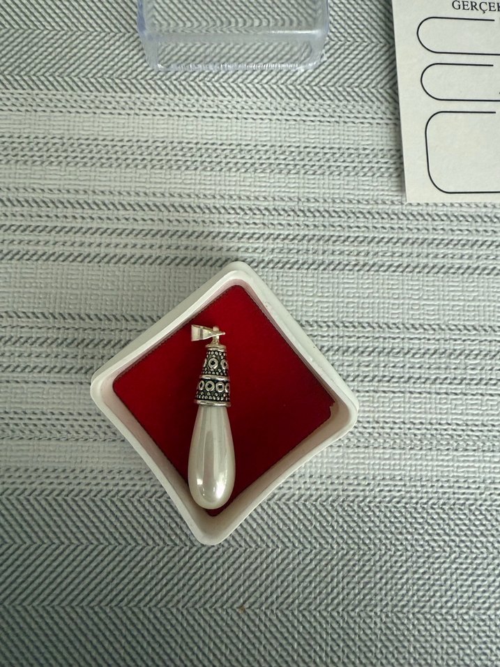 OHRID İNCİSİ GÜMÜŞ KOLYE UCU - Görsel 4