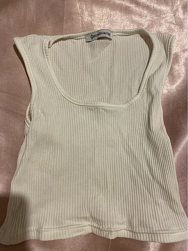 Stradivarius Beyaz crop