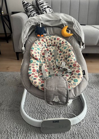 Gri Kanz Bebek Beşiği ve Salıncağı - Görsel 2