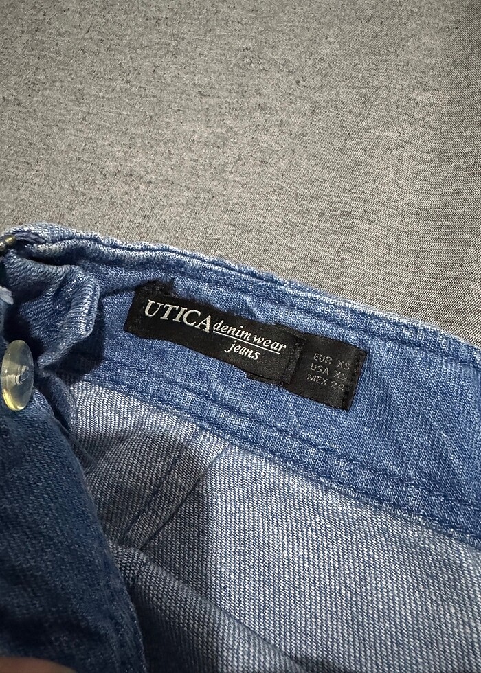 Mini Çan kot etek - Görsel 3