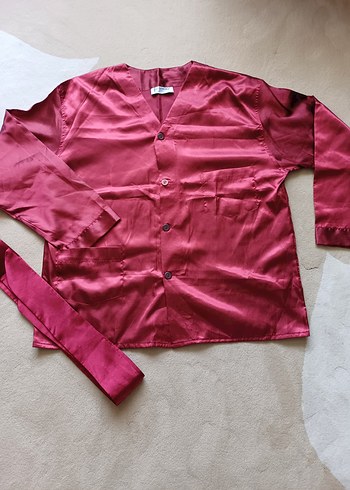 Bordo Çizgili Erkek Pijama Takımı - Görsel 6