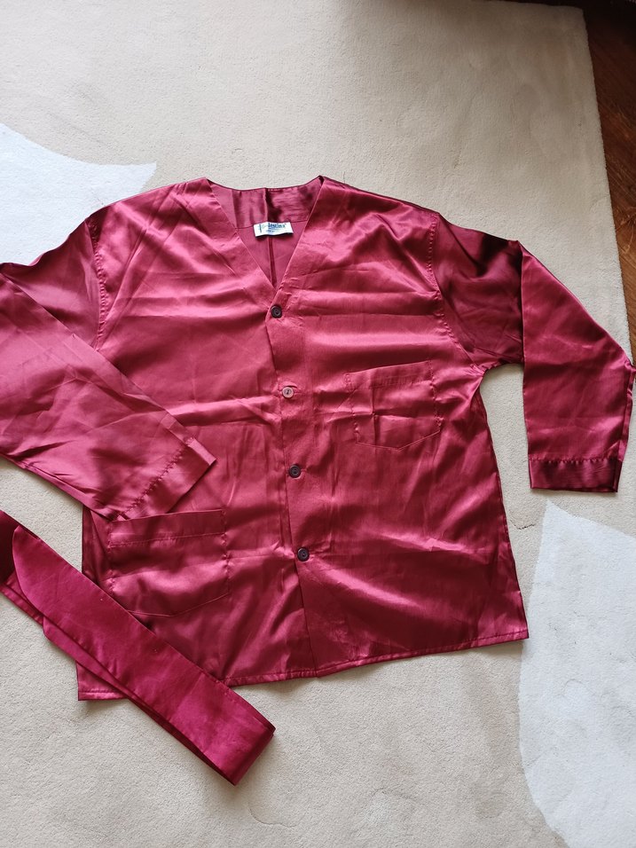 Bordo Çizgili Erkek Pijama Takımı - Görsel 4