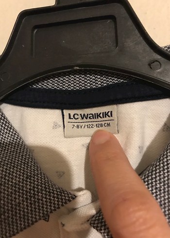 Erkek Çocuk Gri Yakalı Polo Tişört - Görsel 2