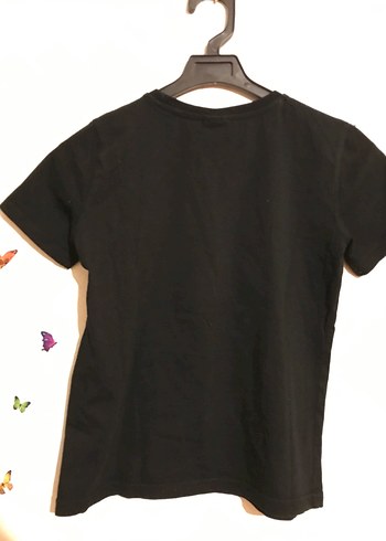 Siyah Atatürk pul işlemeli  Erkek Tişörtü - Görsel 4