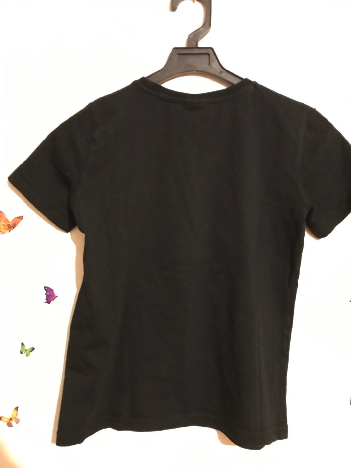 Siyah Atatürk pul işlemeli  Erkek Tişörtü - Görsel 4