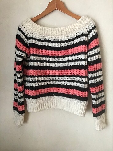 Dilvin kayık yaka kazak - Görsel 2