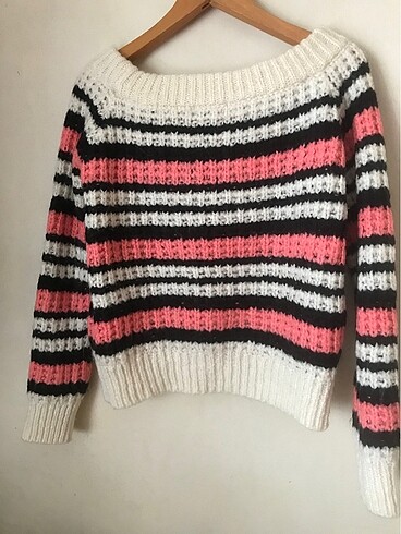 Dilvin kayık yaka kazak - Görsel 4