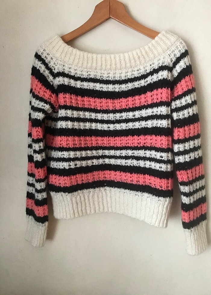 Dilvin kayık yaka kazak - Görsel 2