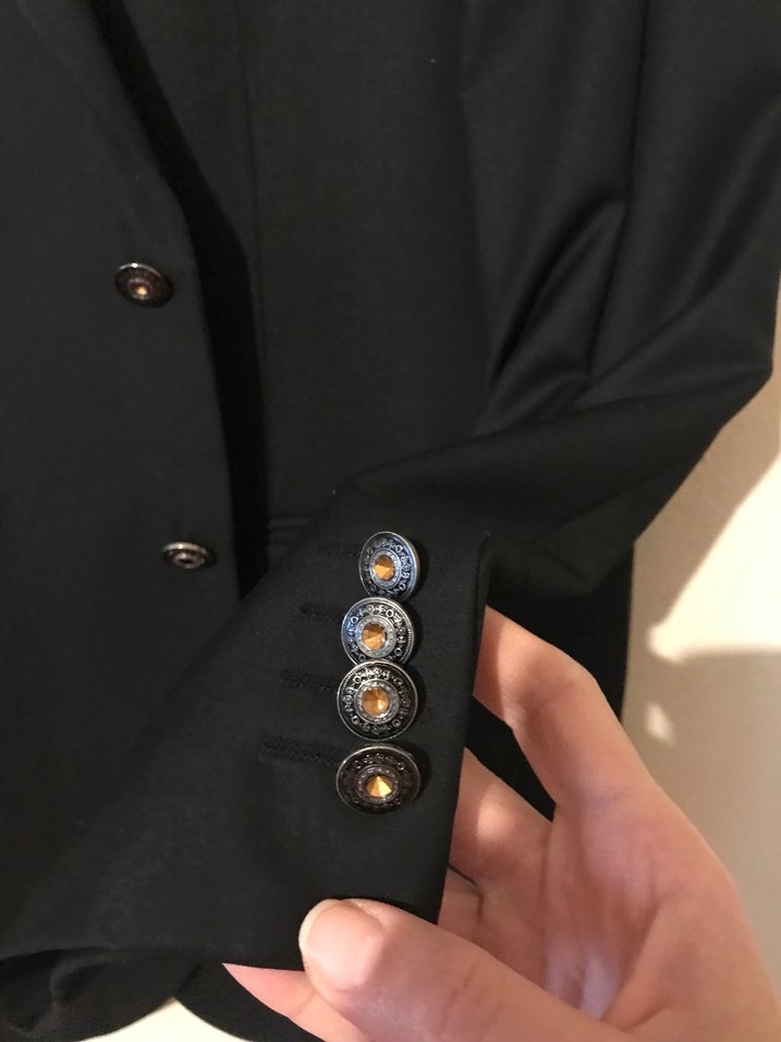 Düğmeli Siyah Erkek Takım Ceketi - Görsel 4