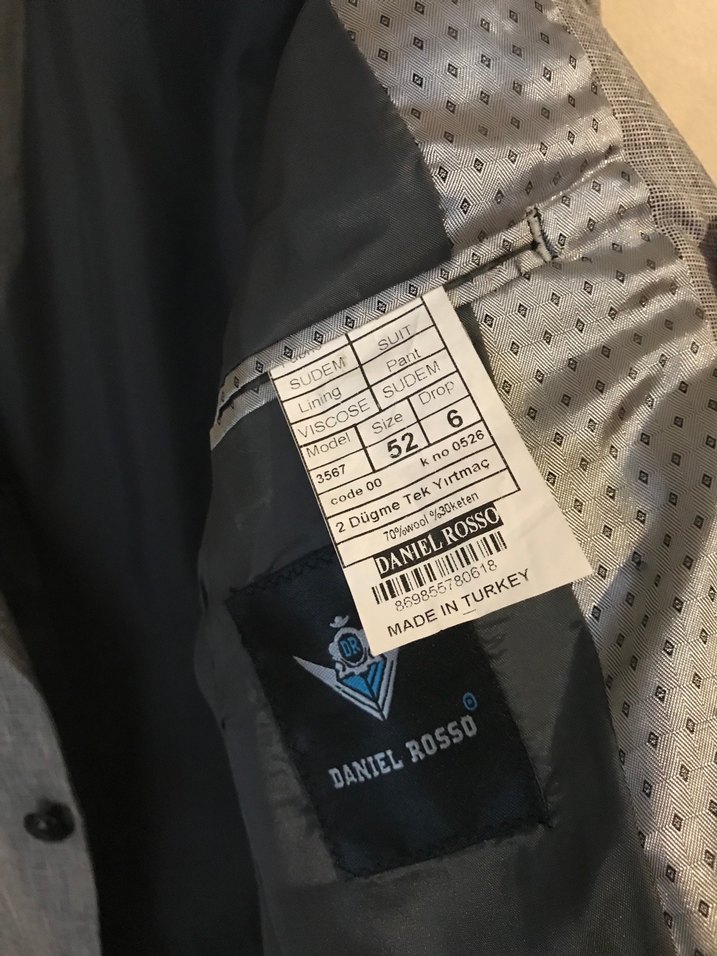 Klasik gri erkek ceketi - Görsel 4