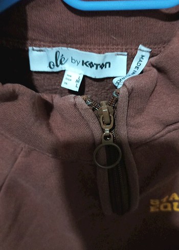 Koton Bordo Fermuarlı Kadın Sweatshirt