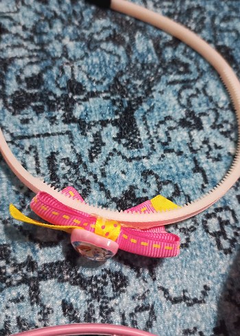 Renkli Nakışlı Elastik Çocuk Saç Tokaları - Görsel 5