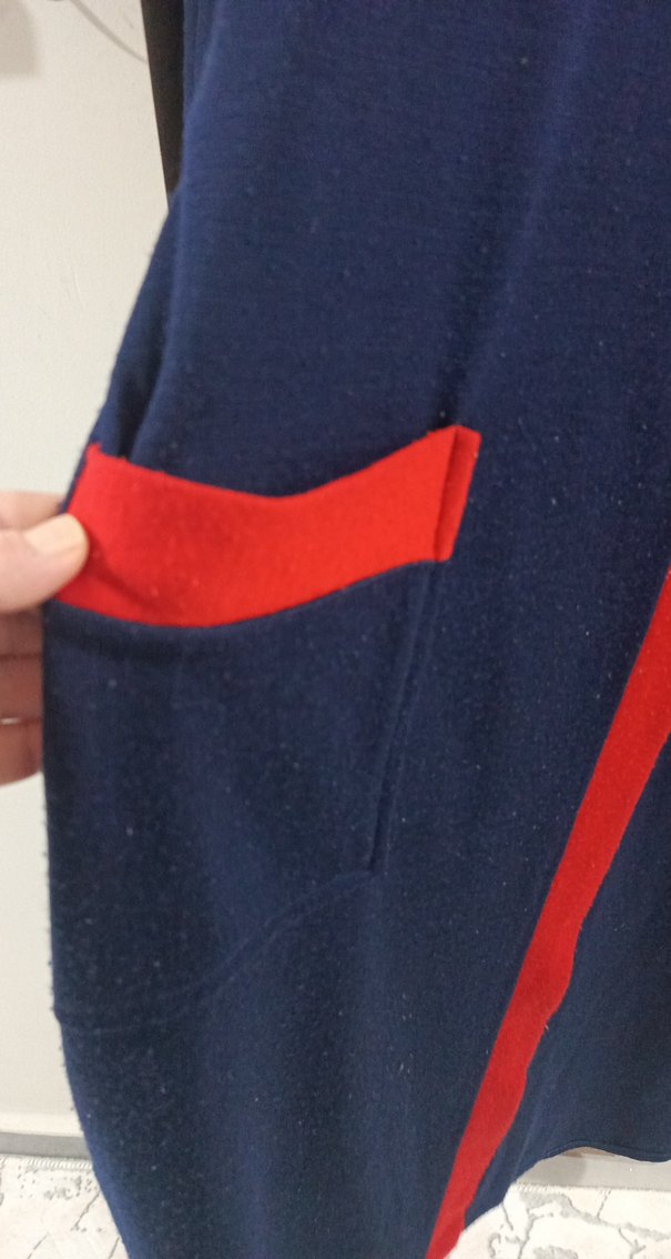 Bordo Nakışlı Uzun Kollu Kadın sabahlık - Görsel 3