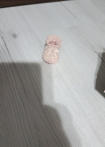 Kız Çocuk Örgü Bej Bot biblo - Görsel 3