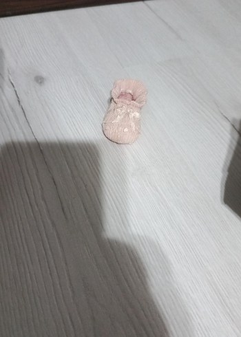 Kız Çocuk Örgü Bej Bot biblo - Görsel 4