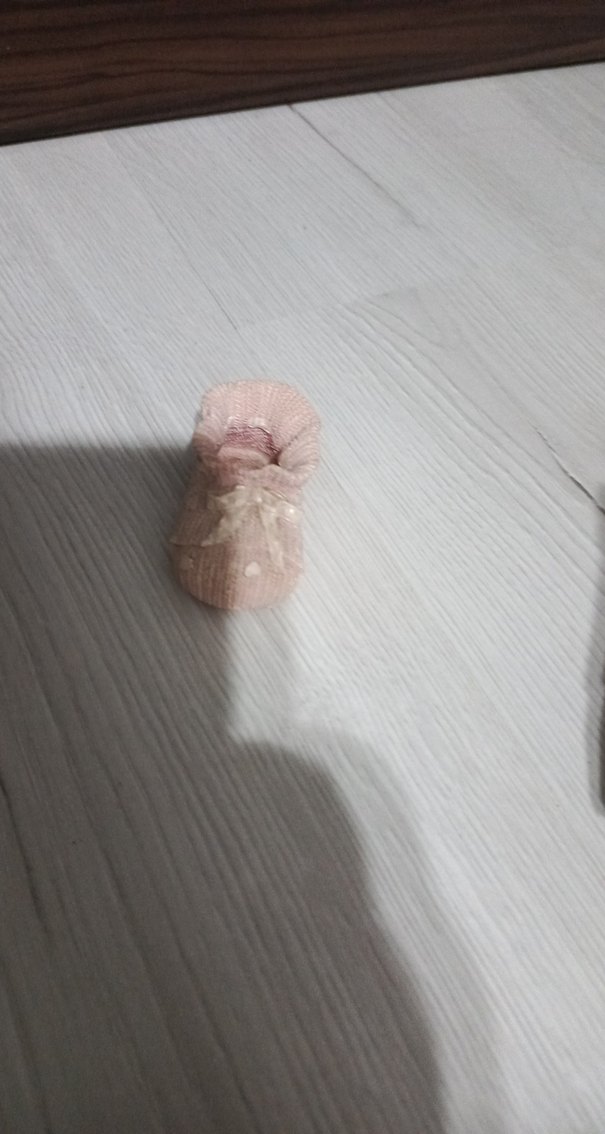 Kız Çocuk Örgü Bej Bot biblo - Görsel 5