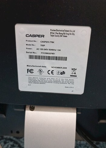 Gri Casper Monitör - Görsel 4