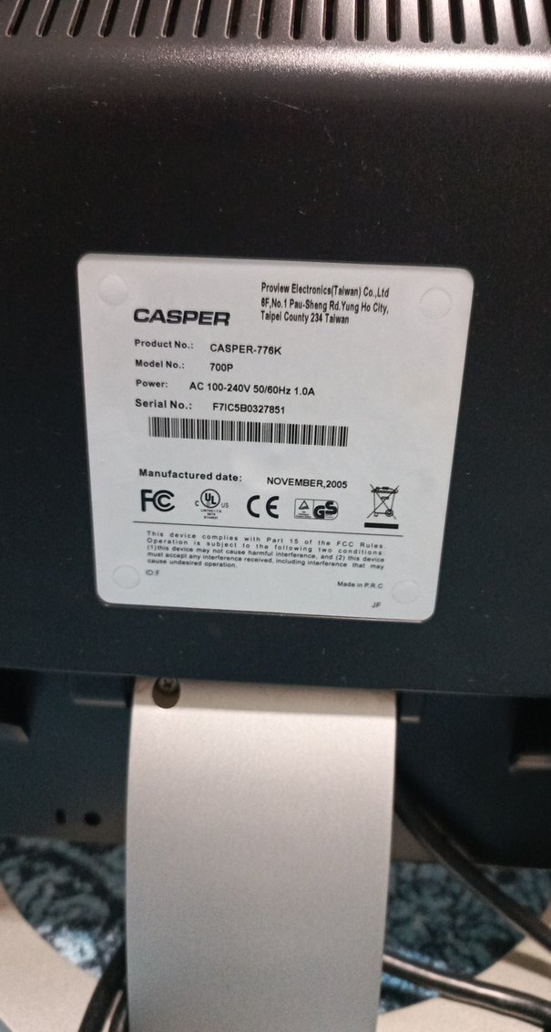 Gri Casper Monitör - Görsel 4