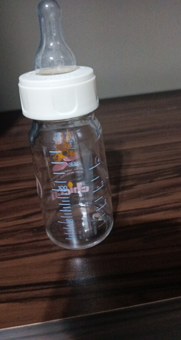 Bebek Biberonu Beyaz Kapaklı Renkli Desenli cam - Görsel 3