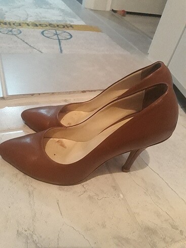 Salvatore Ferragamo 39 Numara deri stiletto topuk ölçüsü 11cm çok sık iş yeri topla