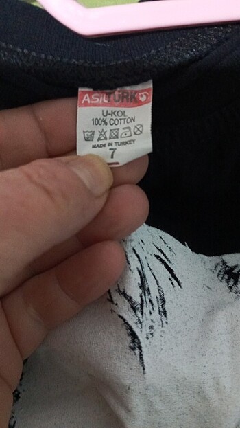 6 Yaş Beden siyah Renk 6/7 yaş çocuk atatürk baskılı sweatshirt